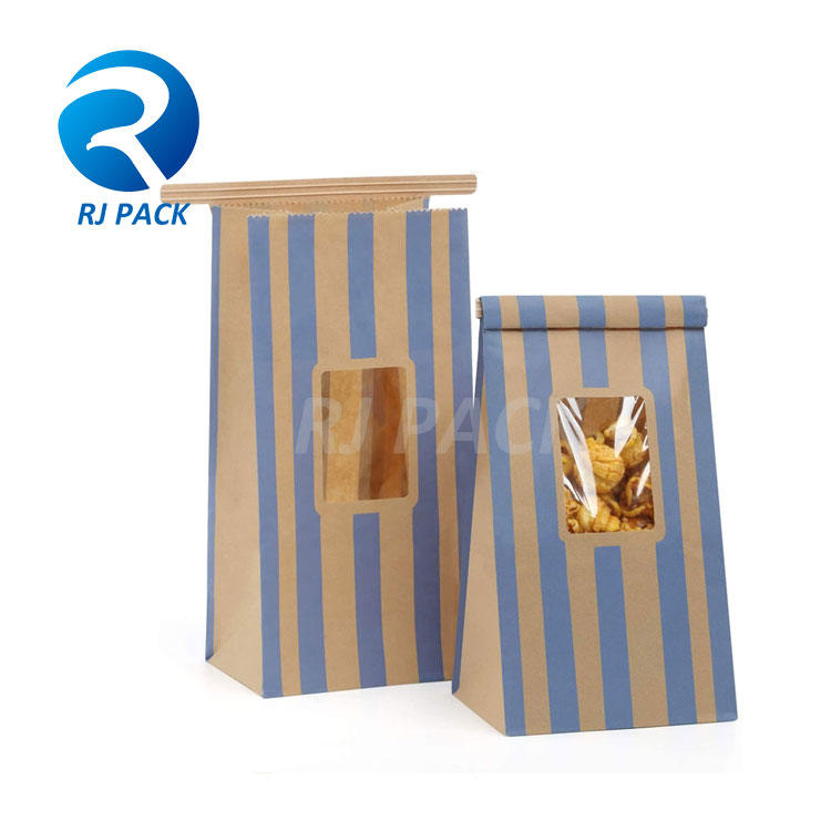 The effect of Square Block Flat Bottom with Tin Tie on food